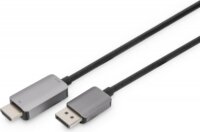 Digitus DB-340305-018-S Displayport 1.4 - HDMI 2.1 Kábel 1,8m - Fekete