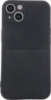 Fusion Card Samsung Galaxy A12 Szilikon Tok - Fekete