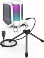 Fifine AmpliGame A6V RGB Mikrofon - Fehér