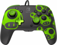 PDP Rematch 1Up Glow In The Dark Vezetékes Controller - Fekete (Switch)