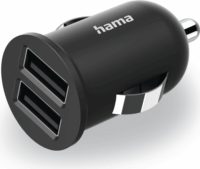 Hama 223351 2x USB-A Autós töltő - Fekete (12W)