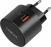 Logilink UPA0274 USB-C / USB-A Hálózati töltő - Fekete (5V / 3A)