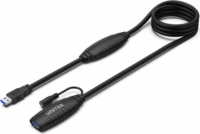 Unitek Y-3003C USB-A apa - USB-A anya 3.1 Hosszabbító kábel - Fekete (15m)
