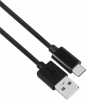 Stansson CZ-240-D USB-A apa - USB-C apa 2.0 Adat és töltőkábel - Fekete (3m)