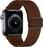 Phoner Dew Apple Watch S4/S5/S6/S7/S8/S9/SE/Ultra Csatos fonott szövet Szíj 42/44/45/49mm - Barna