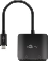 Goobay 60171 USB-C apa - 2x DisplayPort anya Adapter