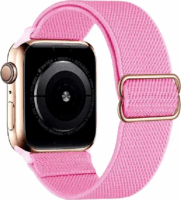 Phoner Dew Apple Watch S4/S5/S6/S7/S8/S9/SE/Ultra Csatos fonott Szövet Szíj 42/44/45/49mm - Rózsaszín