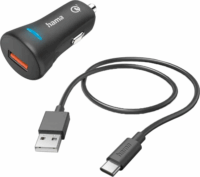 Hama 201615 USB-A Autós töltő - Fekete (19,5W)