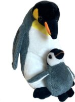 Beppe Pingvin anyuka kicsinyével plüss figura - 33 cm