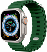 Phoner River Apple Watch S1/2/3/4/5/6/7/8/SE Szilikon szíj 41/40/38 mm - Zöld
