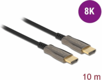 Delock Aktív Optikai HDMI 2.1 - HDMI 2.1 Kábel 10m - Fekete
