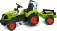 Falk Claas pedálos traktor utánfutóval - Zöld