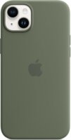 Apple MagSafe-rögzítésű iPhone 14 Plus Gyári Szilikontok - Olíva