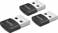 Hama 201532 FIC USB-A apa - USB-C anya Adapter (3 db / csomag)