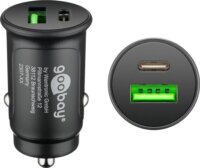 Goobay 55634 USB-C / USB-A Autós töltő - Fekete (30W)