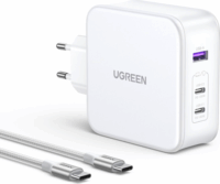 Ugreen USB-A / 2x USB-C Hálózati töltő - Fehér