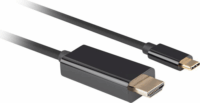 Lanberg CA-CMHD-10CU-0018-BK USB-C - HDMI 2.0 Kábel 1.8m - Fekete