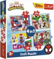 Trefl Pókember csapata - 4 az 1-ben puzzle
