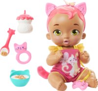 Mattel My Garden Baby Snack & Snuggle interaktív baba - Pink cica