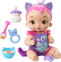 Mattel My Garden Baby Snack & Snuggle interaktív baba - Lila cica