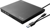 Savio AK-59 Külső USB-A/USB-C CD/DVD Író - Fekete