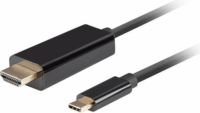 Lanberg CA-CMHD-10CU-0005-BK USB-C - HDMI 2.0 Kábel 1m - Fekete