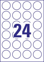Avery Zweckform 40mm köretikett tintasugaras és lézer nyomtatóhoz - (240db/csomag)