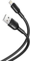 XO NB212 USB-A apa - Lightning apa 2.0 iPhone töltő kábel - Fekete (1m)