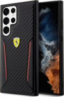 Ferrari Carbon Contrast Edges Samsung Galaxy S23 Ultra Tok - Fekete