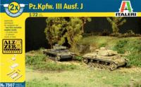 Italeri Pz.Kpfw.III Ausf.J tank műanyag modell (1:72)