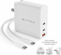 Hyper Juice USB-A / 2x USB-C Hálózati Töltő - Fehér (140W)