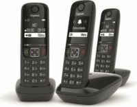 Gigaset AS690 Trio Asztali Telefon - Fekete (3db/csomag)
