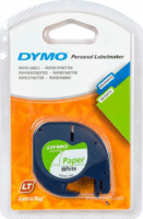 Dymo LT szalag 12mm / 4m - Fehér alapon fekete