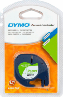 Dymo LT Feliratozógép szalag 12mm / 4m - Fehér alapon fekete