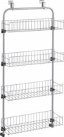 Metaltex MX350910 Ajtóra akasztható 4 kosaras tároló 103x17x45 cm