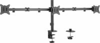 Gembird MA-D3-01 17"-27" LCD TV/Monitor asztali tartó - Fekete (3 kijelző)