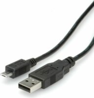 Roline kábel USB A -> MicroUSB B, 0,8m