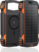 4smarts Solar TitanPack UltiMag Powerbank 20000mAh (2a / 5V) - Fekete / Narancssárga