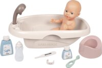 Smoby Baby Nurse: Játékbaba fürdető szett - Rózsaszín (8 darabos)
