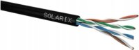 Solarix U/UTP CAT5e Installációs kábel 305m - Fekete