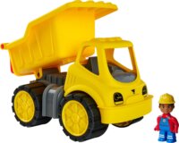BIG Power-Worker Billenőplatós teherautó figurával - Sárga
