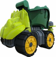 BIG Power-Worker Mini Dino Triceratops teherautó fúróval - Sárga/zöld