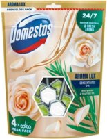 Domestos "Aroma Lux" WC-fertőtlenítő Fehér rózsabimbó és Teafa olaj (4db/csomag)