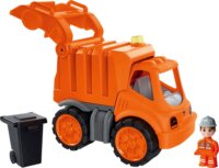 BIG Power-Worker Szemetesautó figurával - Narancssárga
