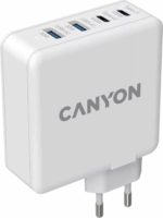 Canyon H-100 2x USB-C / 2x USB-A Hálózati töltő - Fehér (100W)