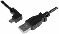Startech USBAUB50CMLA USB-A apa - Micro USB apa 2.0 Adat és töltőkábel - Fekete (0.5m)