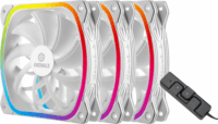 Enermax SquA RGB 120mm PWM ARGB Rendszerhűtő - Fehér (3db/csomag)