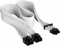 Corsair Premium Sleeved PCIe 5.0 12VHPWR Tápegység kábel 0.5m - Fehér