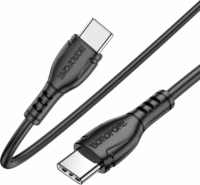 Borofone BX51 USB-C apa - USB-C apa Adat és töltő kábel - Fekete (1m)