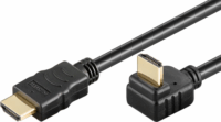 Goobay 61272 HDMI - HDMI 2.0 270°-os kábel 1m - Fekete